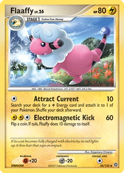 Flaaffy Pokémon card, number 50