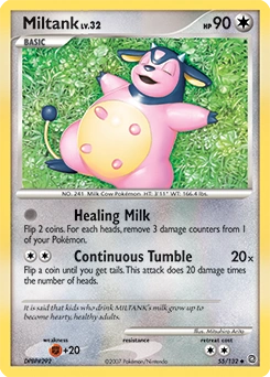 Miltank Pokémon card, number 55