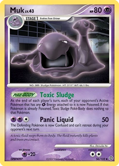 Muk Pokémon card, number 56