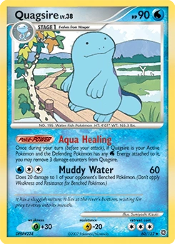 Quagsire Pokémon card, number 60