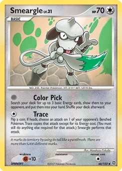 Smeargle Pokémon card, number 66