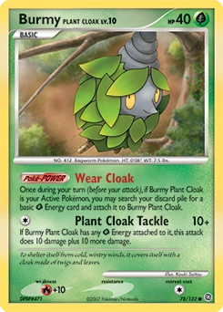 Burmy Plant Cloak Pokémon card, number 78