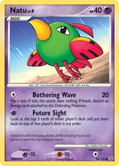 Natu Pokémon card, number 96