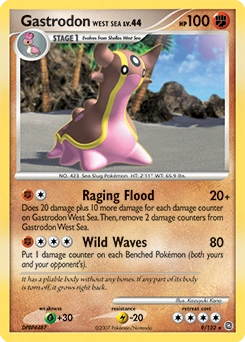 Gastrodon West Sea Pokémon card, number 9