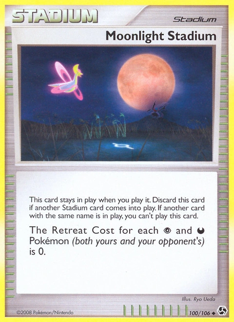 Moonlight Stadium Pokémon card from Great Encounters, number 100 (Standard print)
