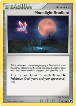Moonlight Stadium Pokémon card, number 100