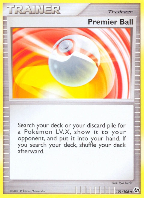 Premier Ball Pokémon card from Great Encounters, number 101 (Standard print)