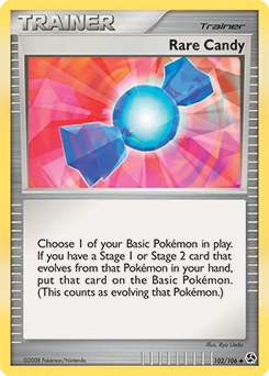 Rare Candy Pokémon card, number 102