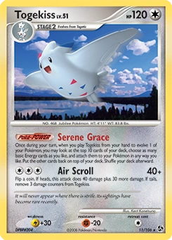 Togekiss Pokémon card, number 11