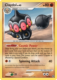 Claydol Pokémon card, number 15