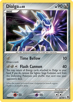 Dialga Pokémon card, number 16