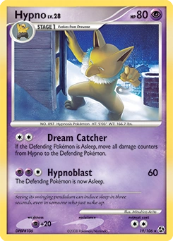 Hypno Pokémon card, number 19
