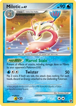 Milotic Pokémon card, number 25