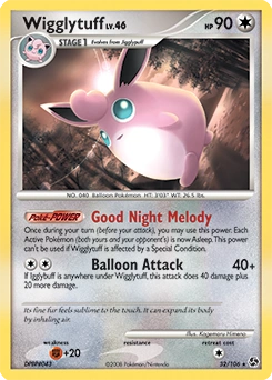 Wigglytuff Pokémon card, number 32