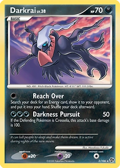 Darkrai Pokémon card, number 3