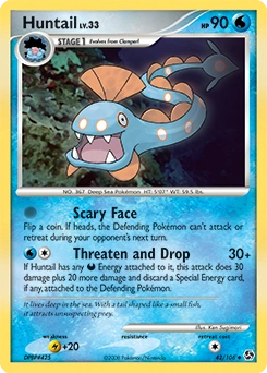 Huntail Pokémon card, number 42