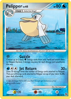 Pelipper Pokémon card, number 48