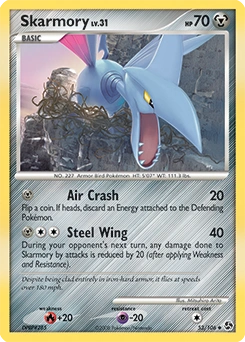 Skarmory Pokémon card, number 53