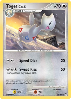 Togetic Pokémon card, number 55