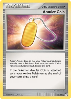 Amulet Coin Pokémon card, number 97