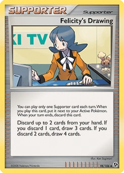 Felicity's Drawing Pokémon card, number 98