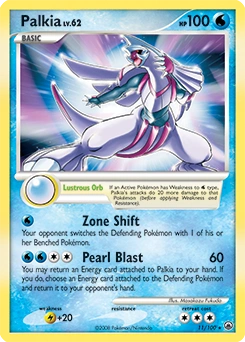 Palkia Pokémon card, number 11