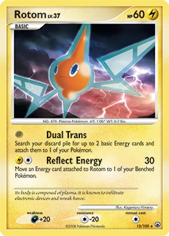 Rotom Pokémon card, number 13