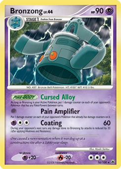 Bronzong Pokémon card, number 16