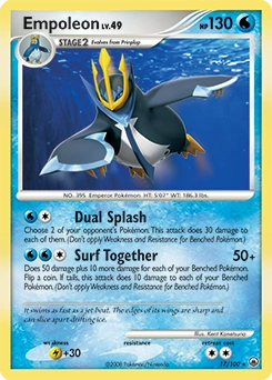 Empoleon Pokémon card, number 17