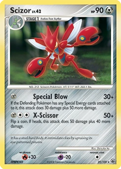 Scizor Pokémon card, number 29