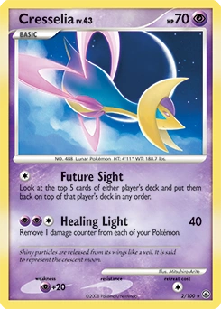 Cresselia Pokémon card, number 2