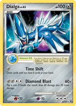 Dialga Pokémon card, number 4