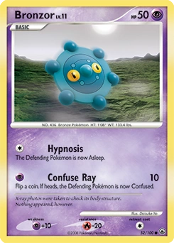 Bronzor Pokémon card, number 52