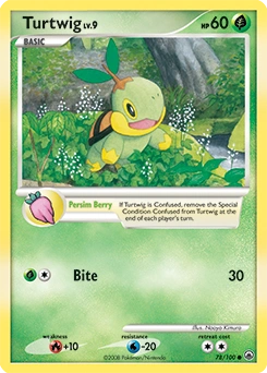 Turtwig Pokémon card, number 78