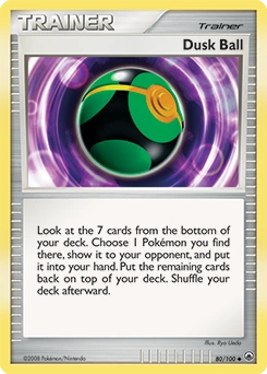 Dusk Ball Pokémon card, number 80