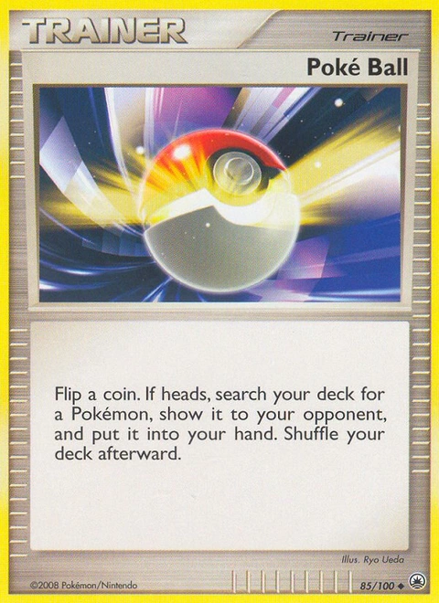 Poké Ball Pokémon card from Majestic Dawn, number 85 (Standard print)