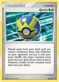 Quick Ball Pokémon card, number 86
