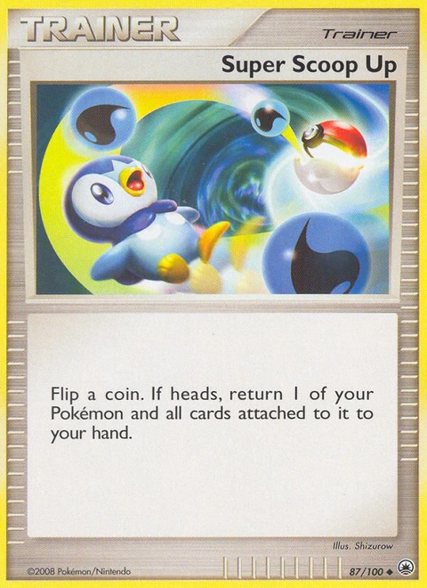 Super Scoop Up Pokémon card from Majestic Dawn, number 87 (Standard print)