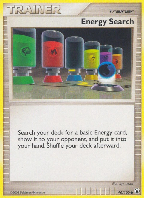 Energy Search Pokémon card from Majestic Dawn, number 90 (Standard print)