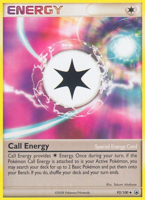 Call Energy Pokémon card from Majestic Dawn, number 92 (Standard print)