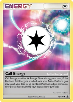 Call Energy Pokémon card, number 92