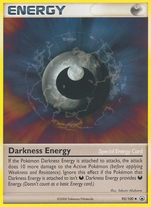 Darkness Energy Pokémon card from Majestic Dawn, number 93 (Standard print)