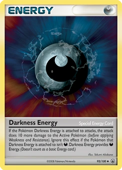 Darkness Energy Pokémon card, number 93