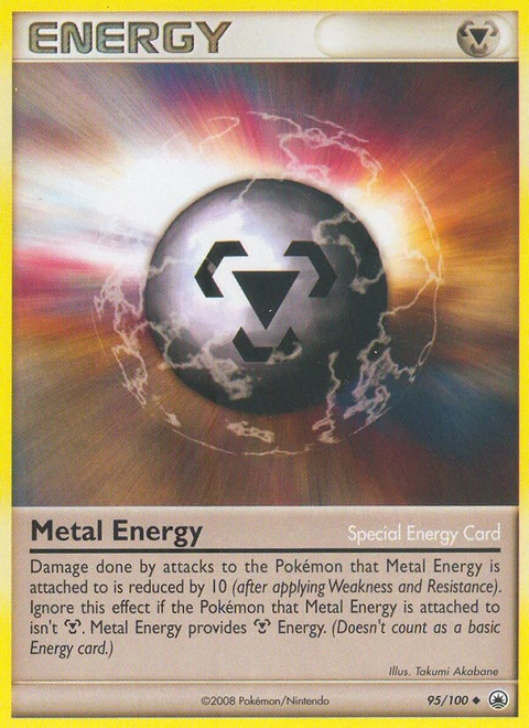 Metal Energy Pokémon card from Majestic Dawn, number 95 (Standard print)