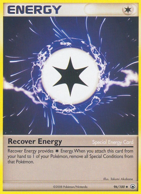 Recover Energy Pokémon card from Majestic Dawn, number 96 (Standard print)