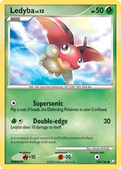 Ledyba Pokémon card, number 104
