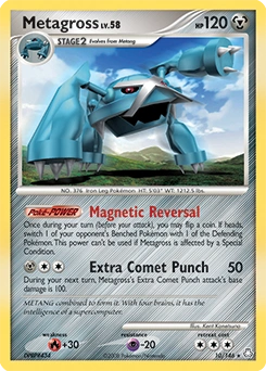 Metagross Pokémon card, number 10