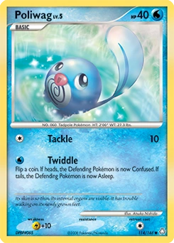 Poliwag Pokémon card, number 114