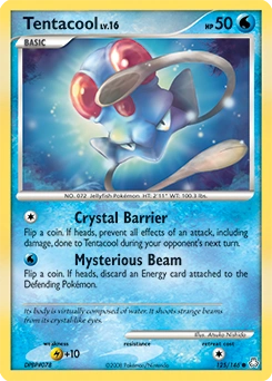 Tentacool Pokémon card, number 125