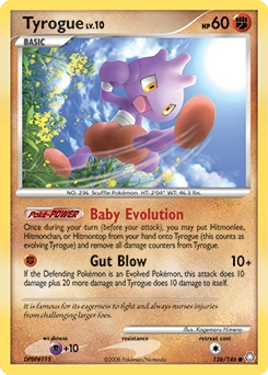 Tyrogue Pokémon card, number 126